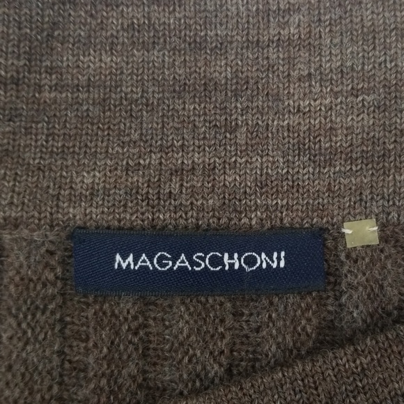 Magaschoni Pleated Midi Skirt 100% Wool - Picture 3 of 4